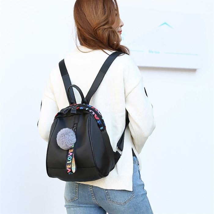 Canvas-Bag Package Oxford-Cloth The-Wild-Backpack Female Small Mini Wave Korean-Version