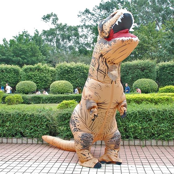 Adult Inflatable Costume Dinosaur Costumes T REX Blow Up Fancy Dress Mascot Cosplay Costume For Men Women Kids Dino Cartoon