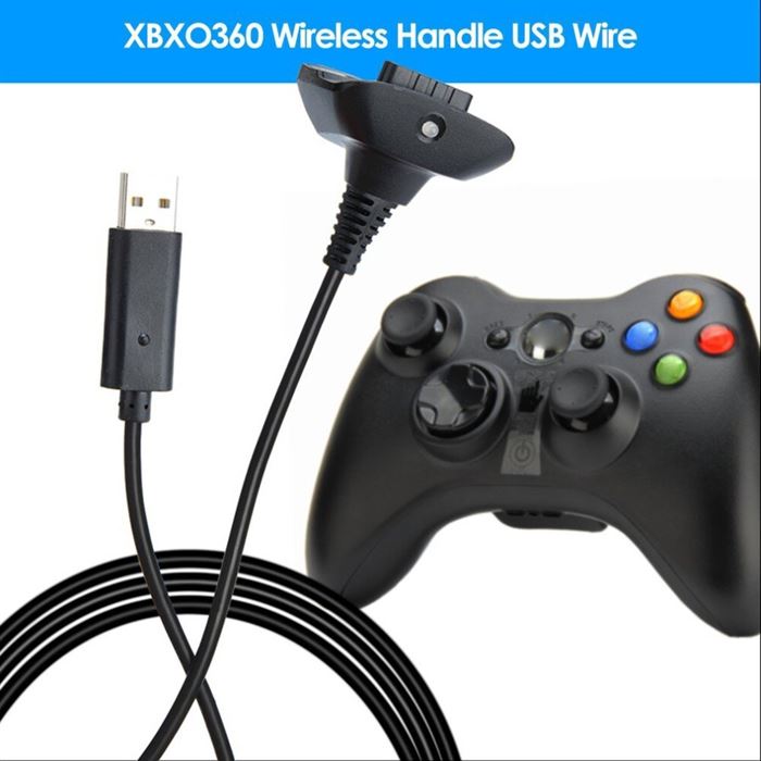 Usb-Charging-Cable Game-Controller Xbox 360 Play Wireless for Cord High-Quality New
