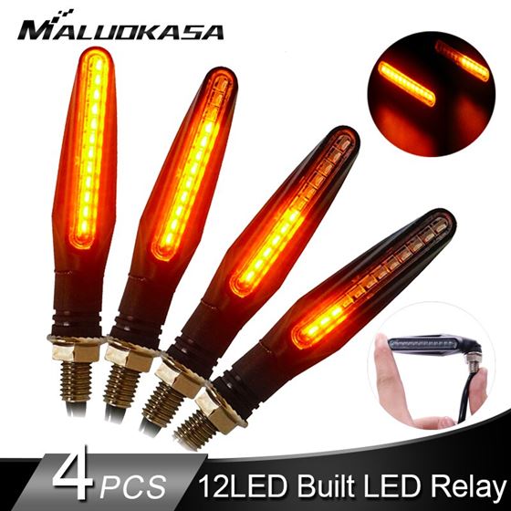 Signals-Light Tail-Flasher Motorcycle-Flashing-Lights IP68 Led Turn Water-Blinker Bendable