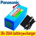 Panasonic Battery-Pack Charger Electric-Bicycle BMS 20000mah 10S4P 20ah 36v 500W 18650