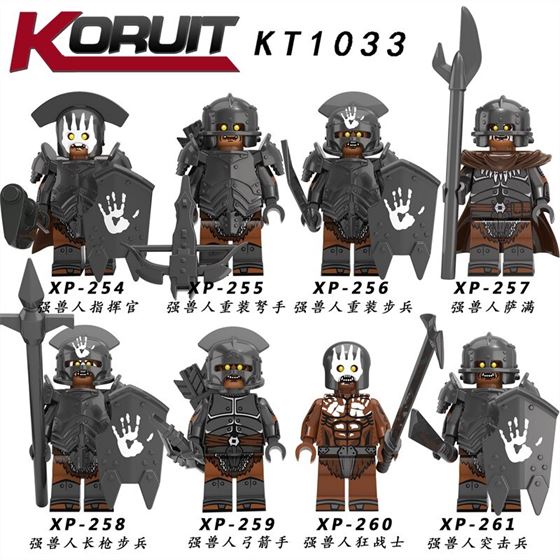 Toys Building-Blocks Soldier Forodels-Toys Lord The-Rings Orc Action Spear Heavy-Infantry