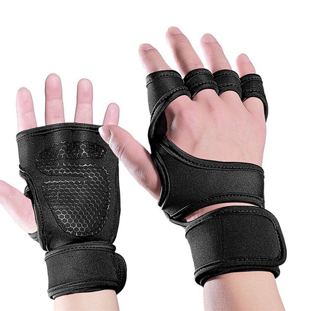 Cross Training Fitness Gloves Weightlifting Half Finger Gloves Sports Fitness Body Building Gym Gloves Grips Hand Palm Protector