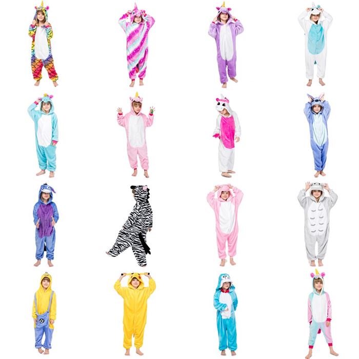 Unicorn Pajamas Sleepwear Jumpsuit Nightie Stitch Onesie Animal Cosplay Kigurumi Baby-Girls