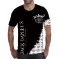 Men T-Shirt Black Fashion-Style Casual Summer Print Short Big-Yards Breathable Men's
