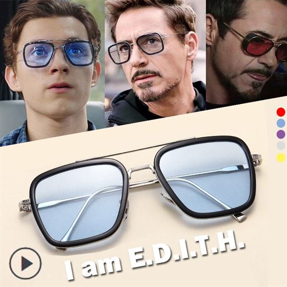 EDITH Glasses Avengers Parker Iron Man Sun-Halloween Tony Stark Spider-Man Home-Peter