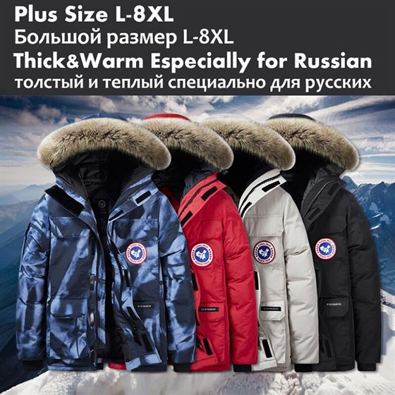 Winter Jacket Men Casual Long Thick Warm Parka Fur Hooded Male Puffer Jackets Winter Coat Windbreaker Men Plus Size 6XL 7XL 8XL
