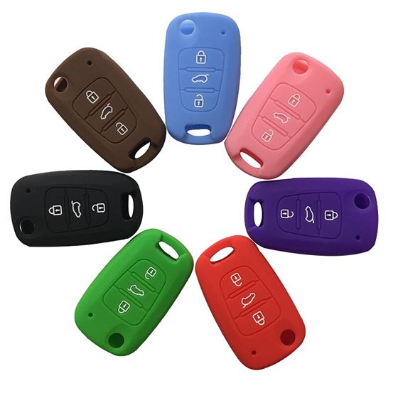 Cover Key-Case Car-Remote-Key-Fob Soul Ceed K5 Silicone Hyundai Kia Rio Cerato Sportage