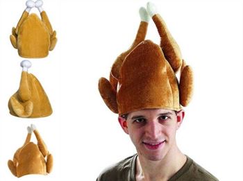 Turkey-Hat Costume Chicken-Raw Chef Cosplay Thanksgiving Poultry-Bird Roasted Casual
