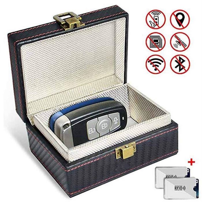 Fob-Protector Faraday-Box Signal-Blocker Prevent-Your-Key RFID Anti-Theft Security Keyless