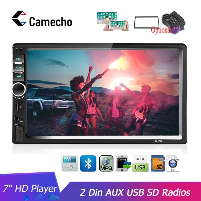 Camecho Car Radio Player Mirror Link autoradio 2 din Car Models 7'' inch LCD Touch Screen