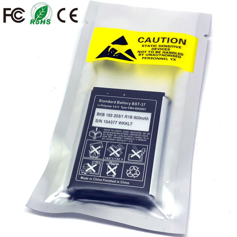 Sony Ericsson 37 Battery BST-37 W800i W810C K750 V600 for K750/D750i/W800i/..