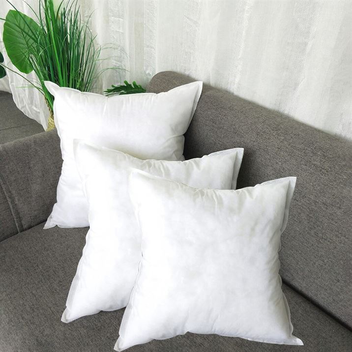 Pillow Cushion Bedding Car-Sofa-Chair Square Decoratif PP Interior 45x45cm White Cotton