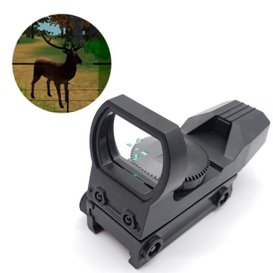 Riflescope Collimator-Sight Holographic Reflex Hunting-Optics Red Dot 20mm 4-Reticle