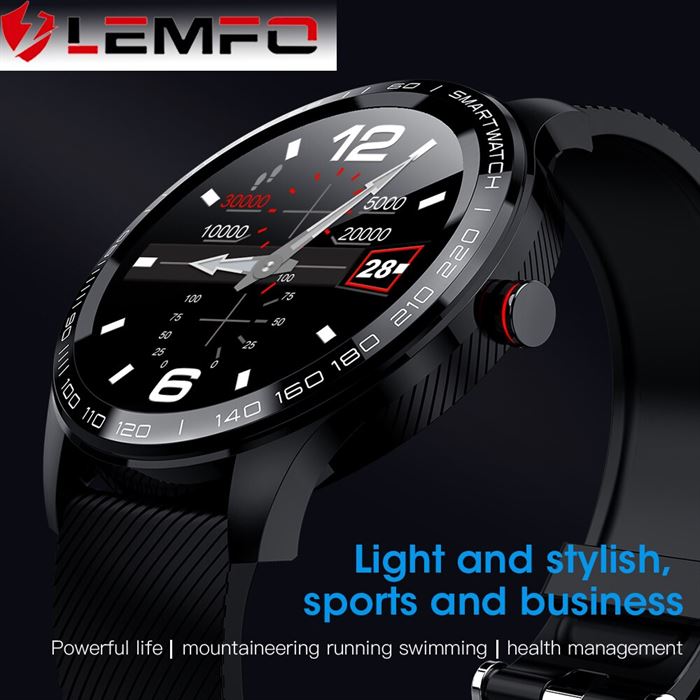 LEMFO Smart-Watch Men Blood-Pressure-Monitor ECG Full-Screen-Touch Ip68 Waterproof
