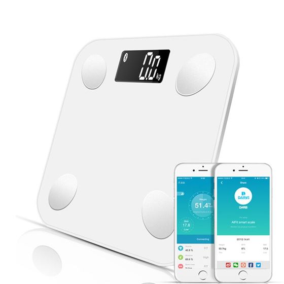 Bluetooth scales floor Body Weight Bathroom Scale Smart Backlit Display Scale Body Weight Body Fat Water Muscle Mass BMI