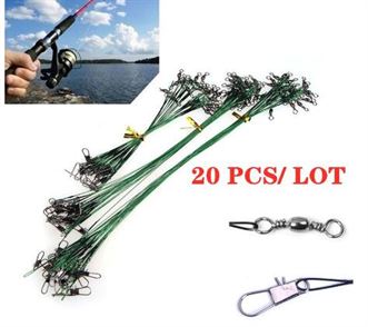 Fishing-Line Leader Leash Steel Anti-Bite with 20pcs/Lot