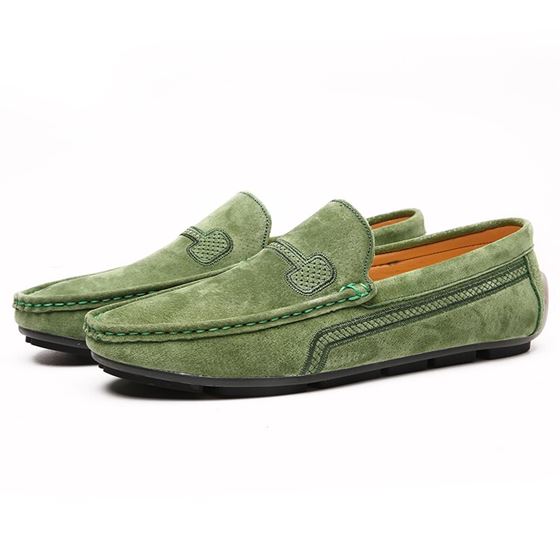 Men Shoes Moccasins Slip-On Classic Male Genuine-Leather Size-48 Fashion Flats Loafers