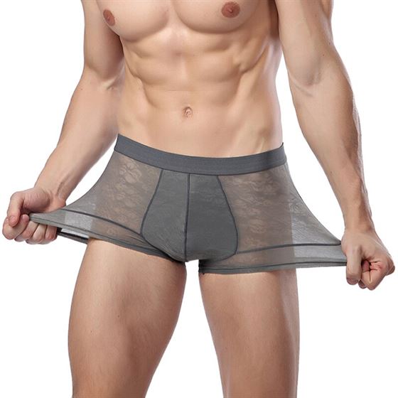 Boxer Briefs Underwear Ice-Silk Mens Sexy