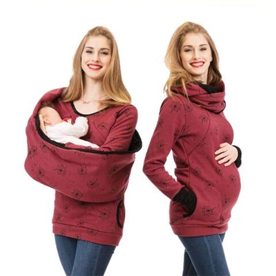 Shirts Scarf Hooded-Top Lactation Breastfeeding-Sweater Pregnancy-Clothes Maternity-Nursing