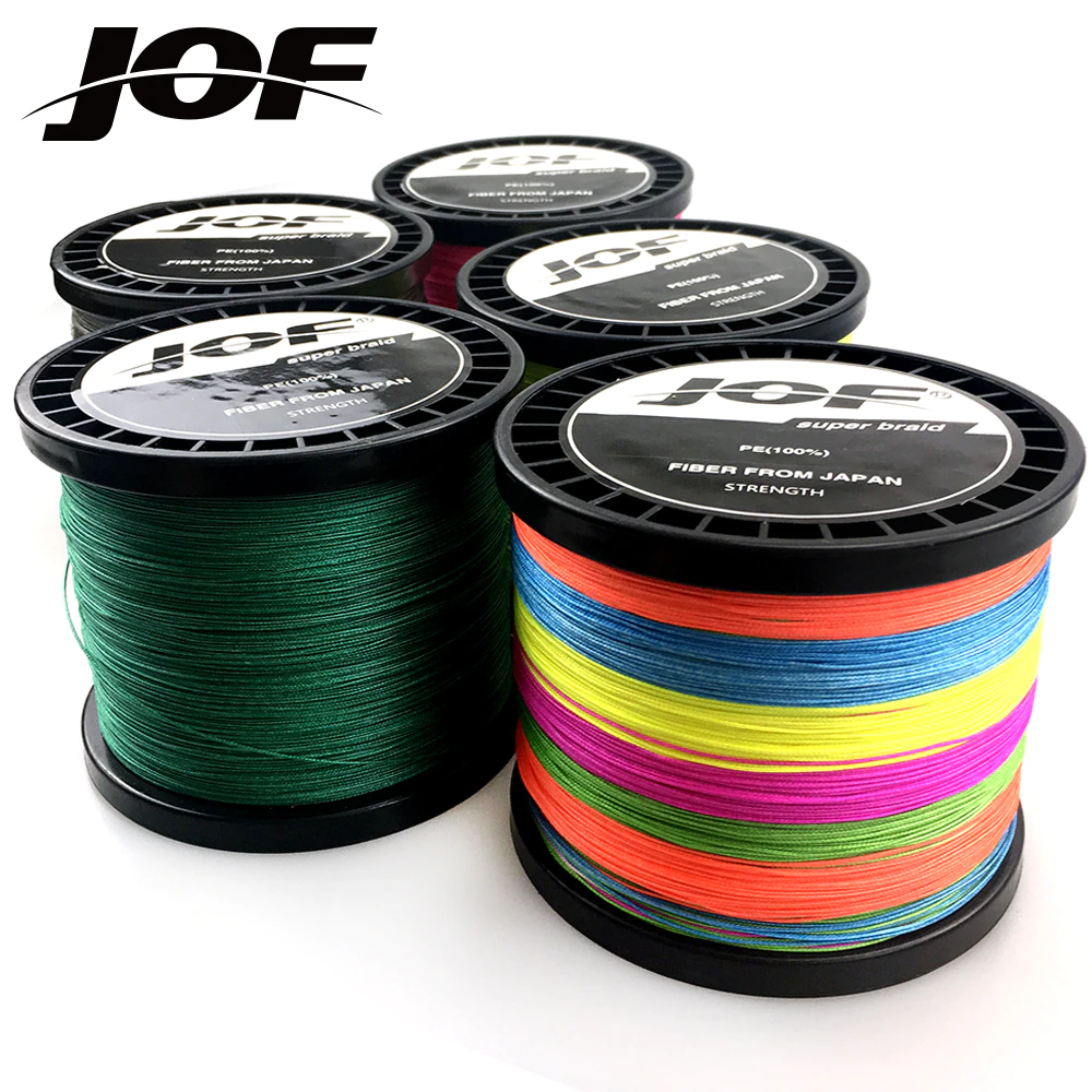 JOF 8-Strands Multifilament Fishing-Line Pe Braided Japanese Super-Strong 500m-1000m