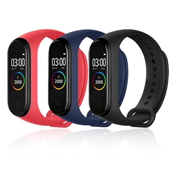 Fitness Tracker Smart Bracelet M4-Band Pulsera Inteligente Heart-Rate Blood-Pressure
