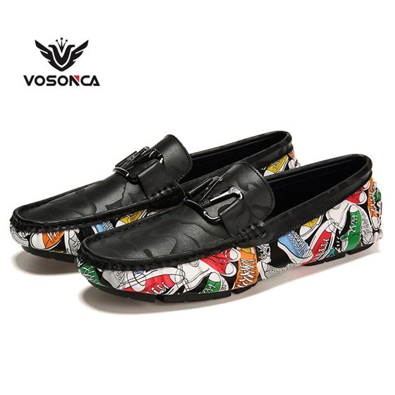 Vosonca Men Shoes Flats Classic Comfortable Slip-On Brand New