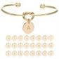 Name Bangle Link-Bracelets Jewelry Knot Girlfriend Round Heart 26-Letter Women Alloy