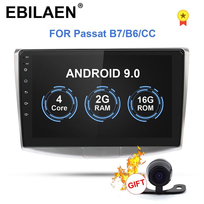 EBILAEN Multimedia-Player Camera Autoradio Gps Navigation VW Passat B7 2din Android Volkswagen