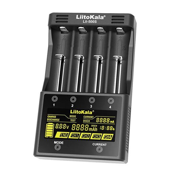 Battery-Charger Lcd-Screen-Display Lithium/nimh Liitokala lii-500s 26650 18650 Touch-Control