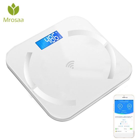 Floor-Scales BMI Body-Weight-Scale Balance-Bluetooth-App Digital IOS Bathroom Electronic