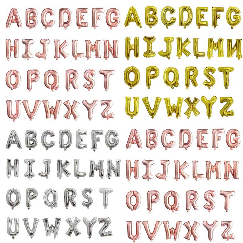 Foil-Balloon Letter Alphabet Birthday-Party-Decorations Air-Globos Wedding-Party Kids