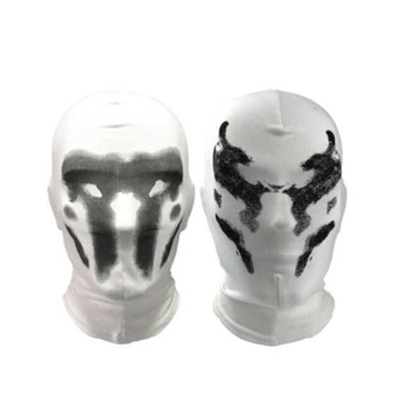 Mask Costume Rorschach-Mask WALTER Funny Cosplay Watchmen Halloween Inkblot White Full-Face