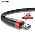 USLION Micro USB Cable 3A Fast Charging USB Data Cable Cord for Samsung Xiaomi Redmi