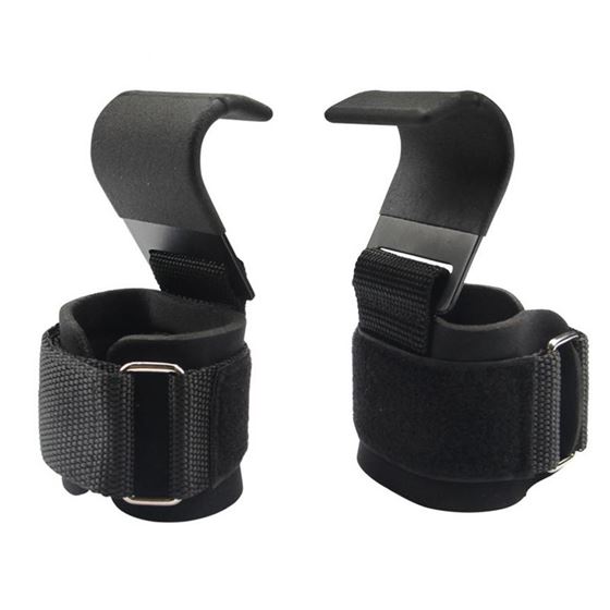 Glove Weight-Lifting-Gloves Wrist-Straps Fitness-Hook Training Gym Strength 2pcs Hand-Bar
