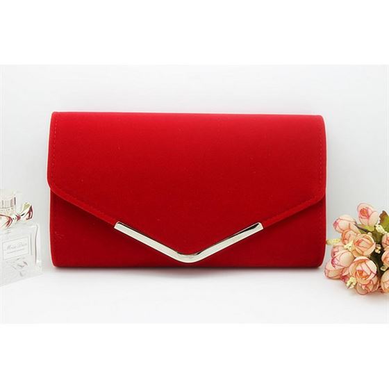 Clutch-Bag Chains Envelope Wedding-Clutches Single-Shoulder-Bag Plush Elegant Metal Dinner