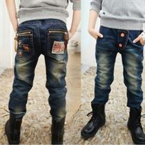 Jeans Trousers Pants Teenager Kids Korean Denim New-Fashion Children Spring for Boy Autumn