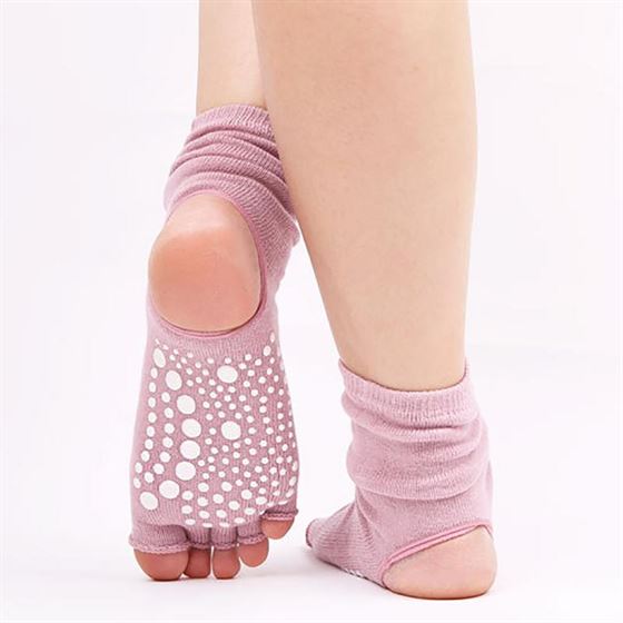 Yoga Socks Exposed-Toe Stocking Sweat Breathable Women Hollow-Tube High-Quality Lady