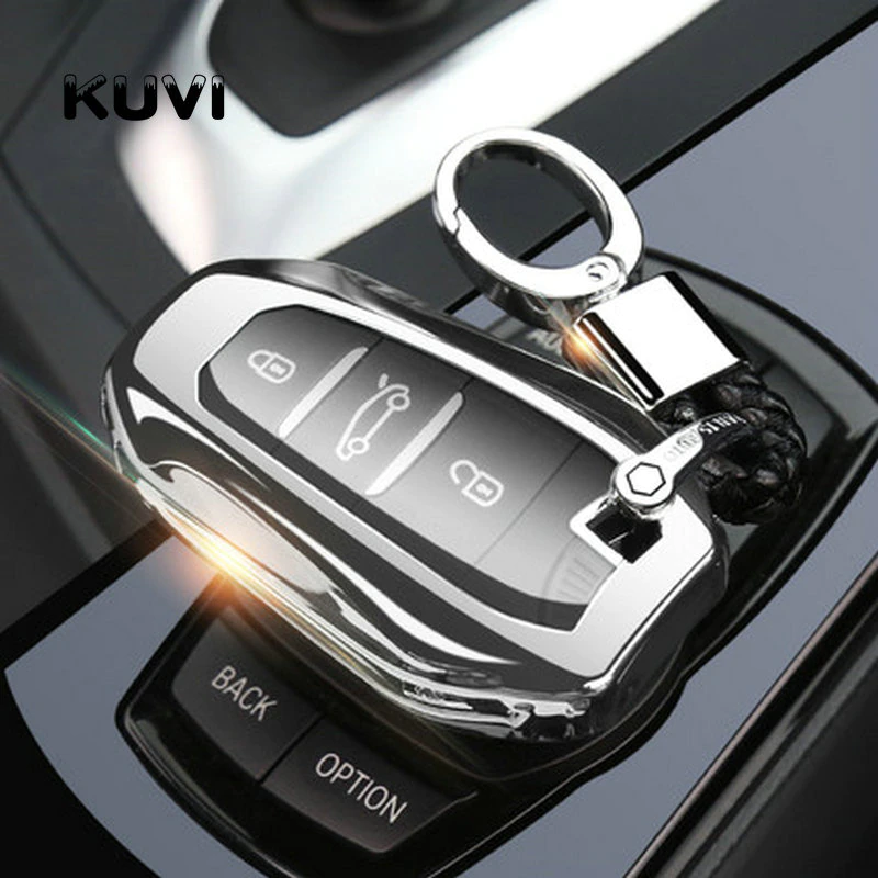 Car key case Soft TPU Smart Remote Key cover shell fit for Peugeot 3008 4008 5008 Citroen C4 C4L C6 C3-XR