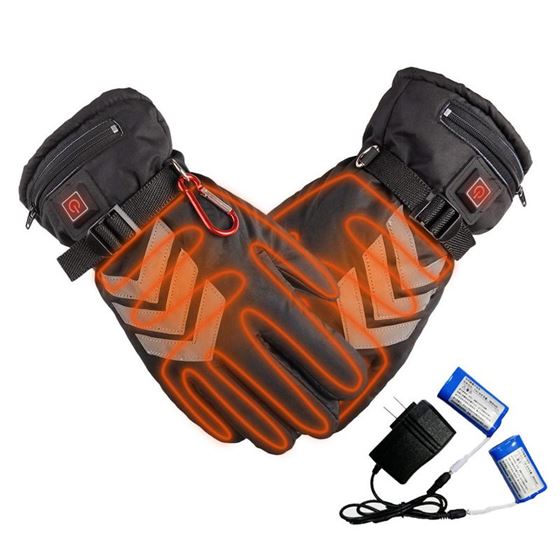 Gloves Battery-Powered Electric-Heating Motorcycle Waterproof Insulated Three-Speed