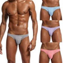 Men Underwear Panties Briefs Low-Waist Sexy Male Shorts Interior Ropa Solid Soft Hombre