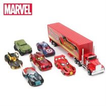 7-Marvel Toys Truck-Model Pack Spider-Man Hulk Avengers Superheros Alloy Ironman Captain-America