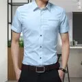 Button-Shirt Short-Sleeve Lining Monochrome Self-Cultivation Comfortable Beautiful Casual