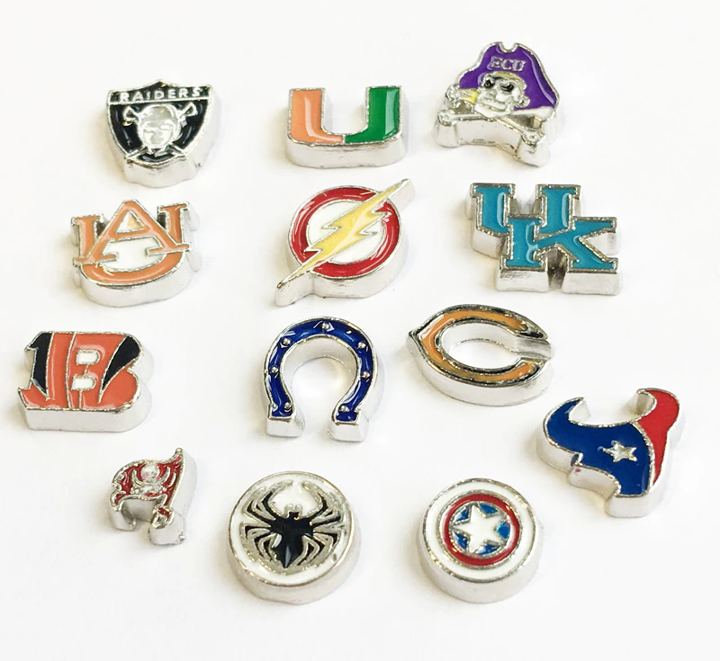 Free Shipping, 10pcs Enamel Floating Charms Fit For Lockets, Gifts