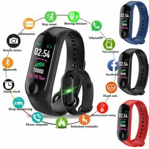 Watch Monitor Bracelet Wristband Step-Counter Fitness-Tracker Heart-Rate Blood-Pressure