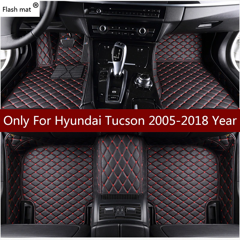 Flash-Mat Carpet-Cover Custom Hyundai Tucson 2005 for Foot-Pads Automobile