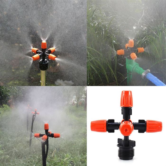 Nozzle Spray Drip-Irrigation Greenhouse 5-Head Anti-Drip Cross-Atomizing Fog