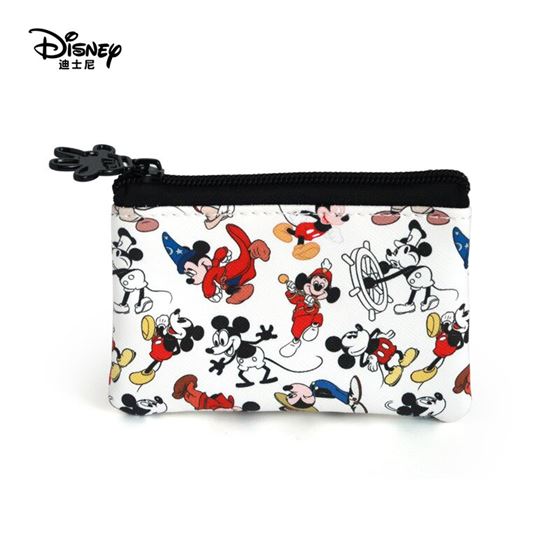 Disney Coin Purses Bags Commemorative Girls Mickey Women Fashion Genuine for Gifts Multi-Function