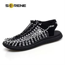 SERENE Men Sandals Breathable Casual Summer Shoes Fashion-Design Weaves High-Quality