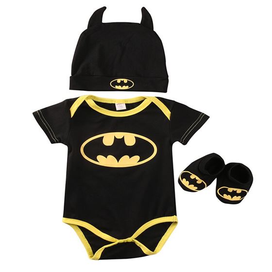 Bodysuit Outfits-Set Shoes Clothing Batman Newborn Toddler Infant Baby-Boys Kids Cotton